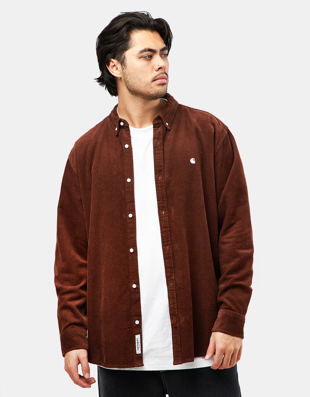 Carhartt WIP L/S Madison Cord Shirt - Offroad/Wax