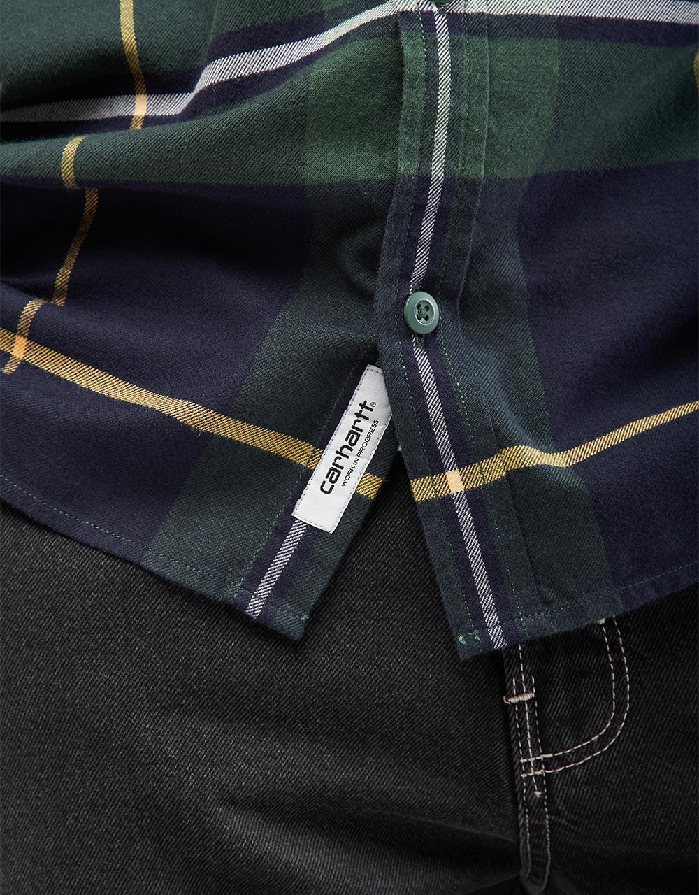 Carhartt WIP L/S Garnett Shirt - Garnett Check/Sycamore Tree/Dark Navy