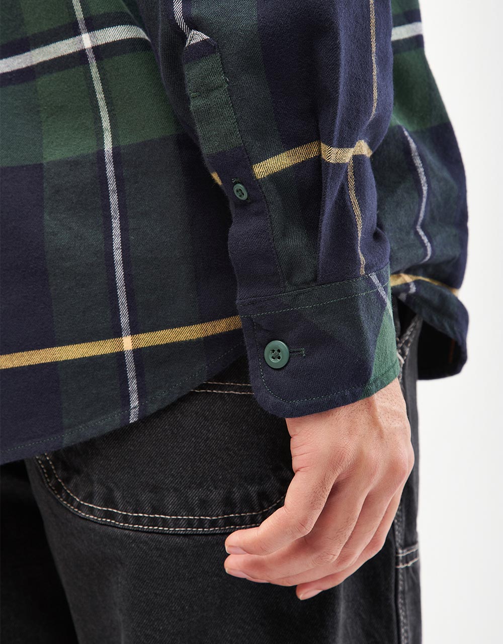 Carhartt WIP L/S Garnett Shirt - Garnett Check/Sycamore Tree/Dark Navy