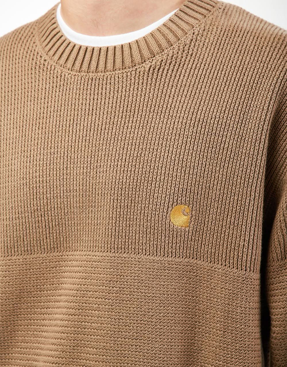 Carhartt WIP Chane Sweater - Leather/Gold