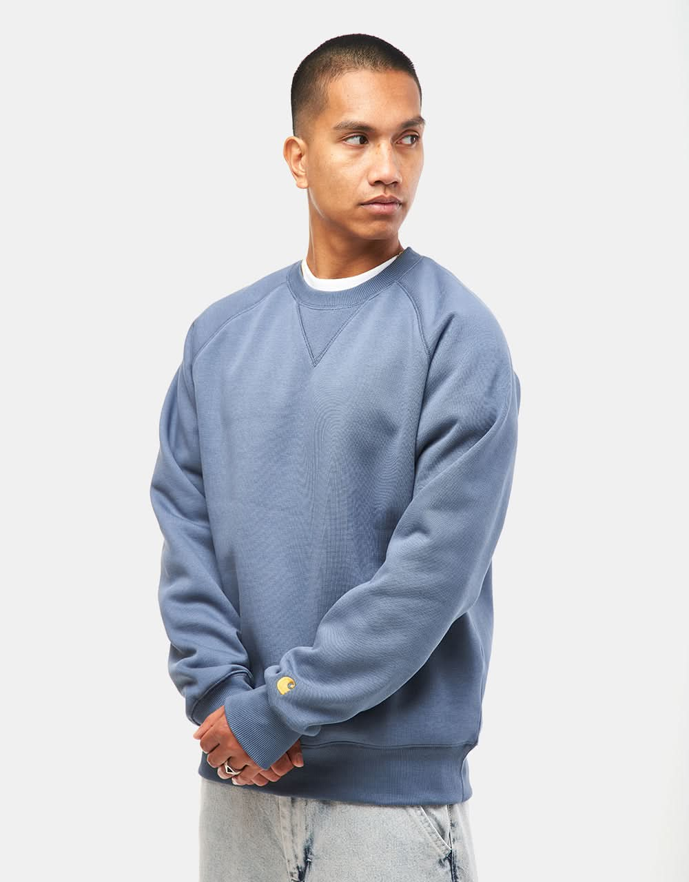 Carhartt WIP Chase Sweatshirt - Positano/Gold