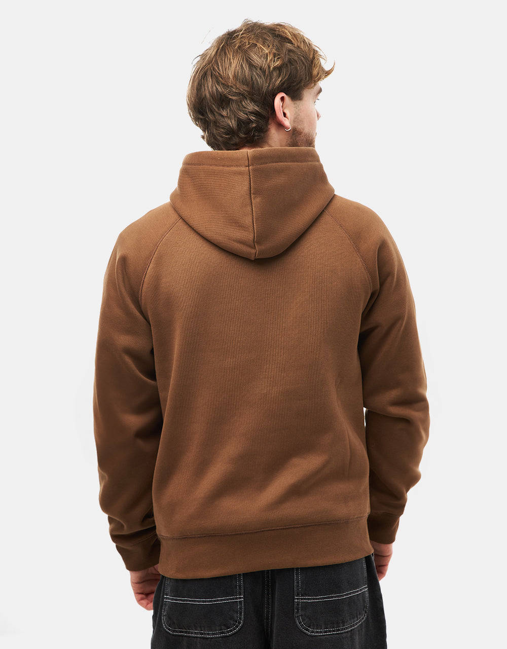 Carhartt WIP Hooded Chase Sweatshirt - Chocolate/Gold