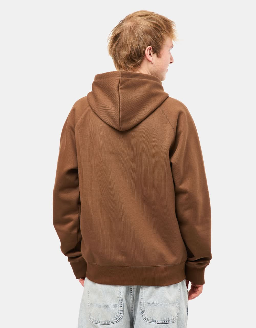 Carhartt WIP Hooded Chase Jacket - Chocolate/Gold