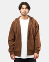 Carhartt WIP Hooded Chase Jacket - Chocolate/Gold