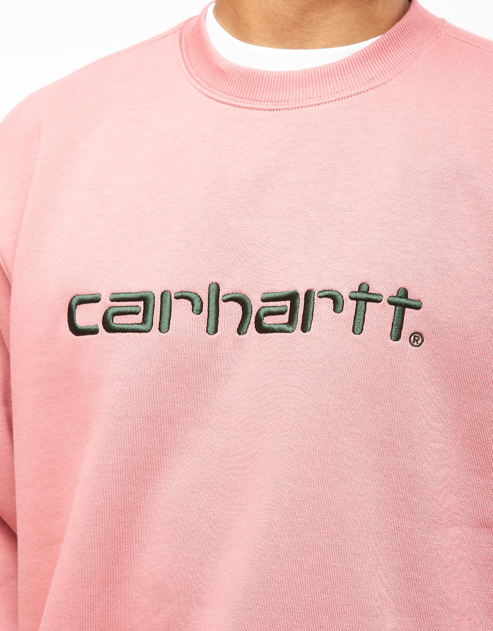 Carhartt WIP Sweat Carhartt - Rose poussiéreuse/Sycomore