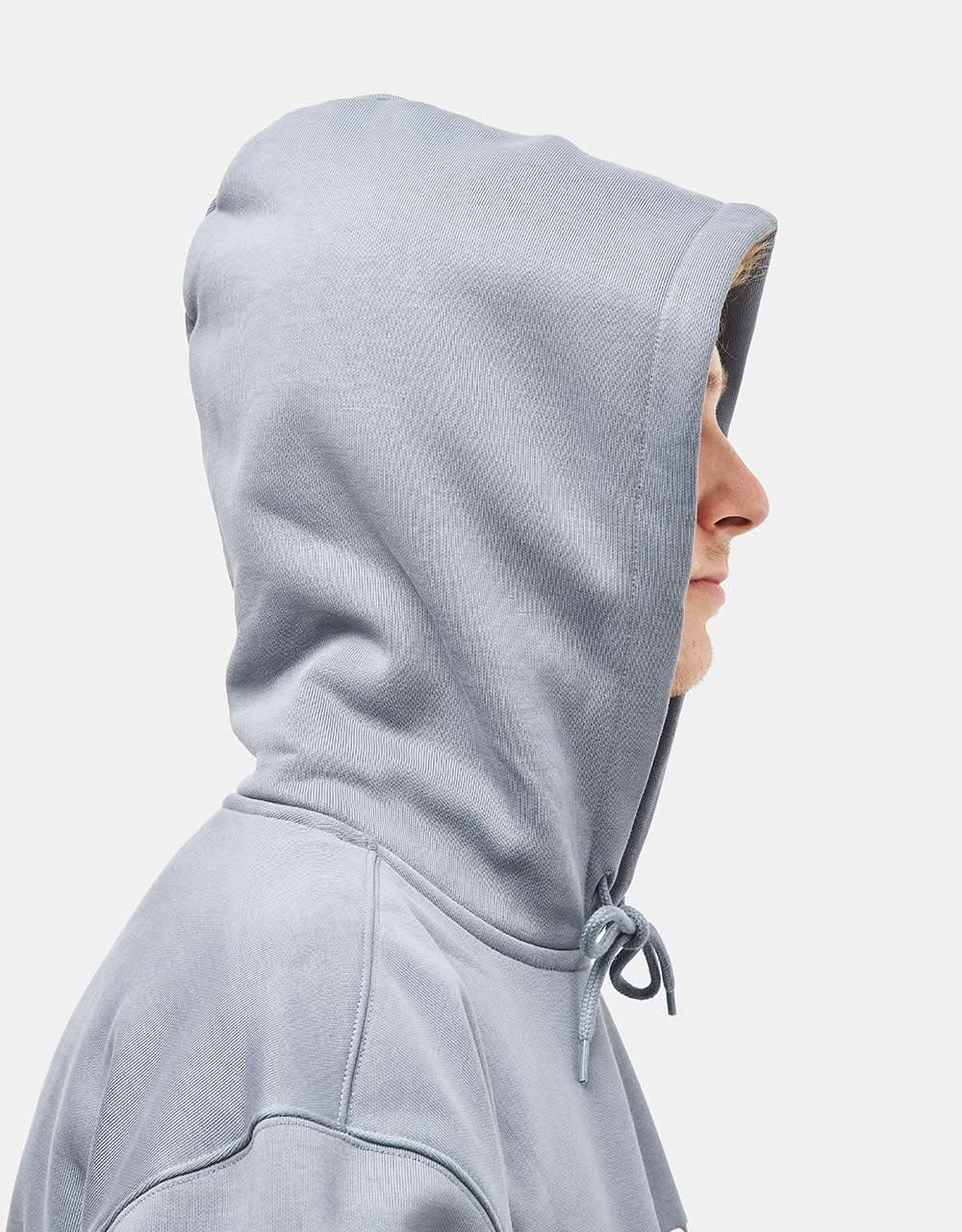 Carhartt WIP Hooded Carhartt Sweatshirt - Dove Grey/Wax