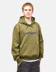 Carhartt WIP Hooded Carhartt Sweatshirt - Capulet/Aura