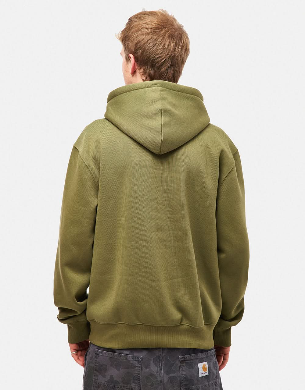 Carhartt WIP Hooded Carhartt Sweatshirt - Capulet/Aura