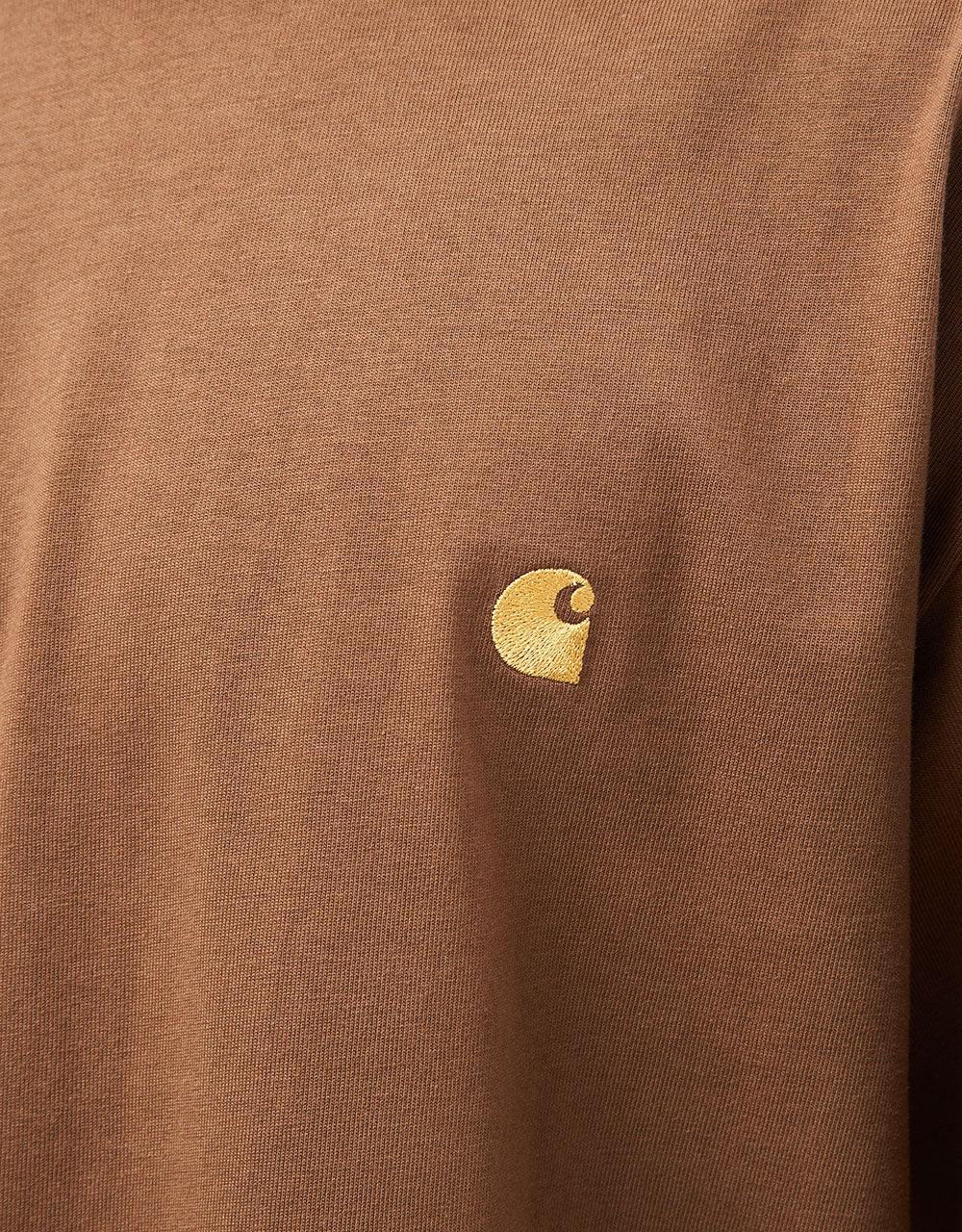 Carhartt WIP Chase T-Shirt - Chocolate/Gold