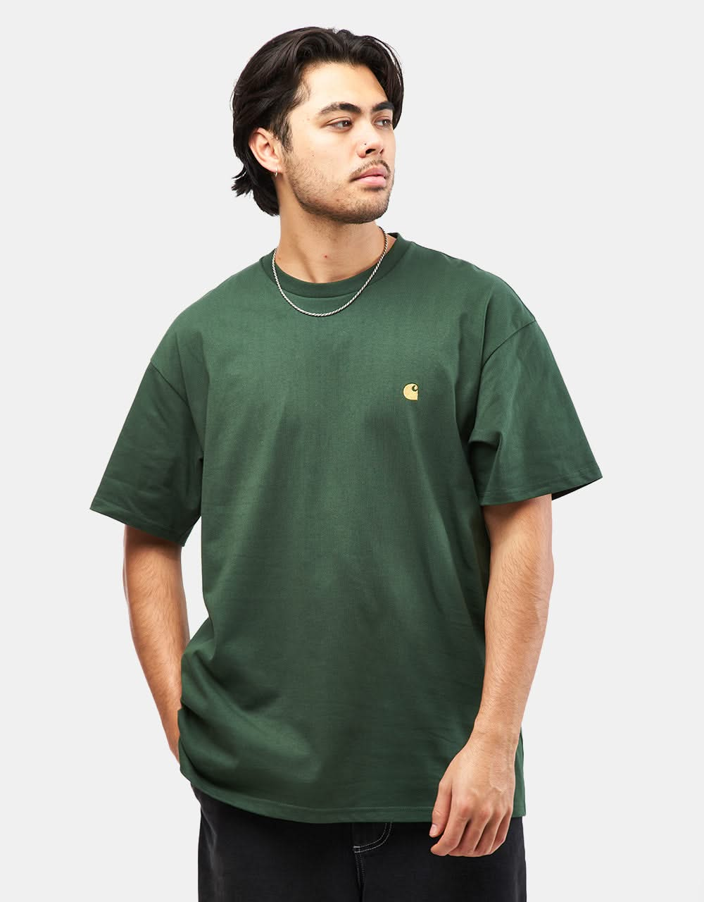 Carhartt WIP S/S Chase T-Shirt - Sycamore Tree/Gold