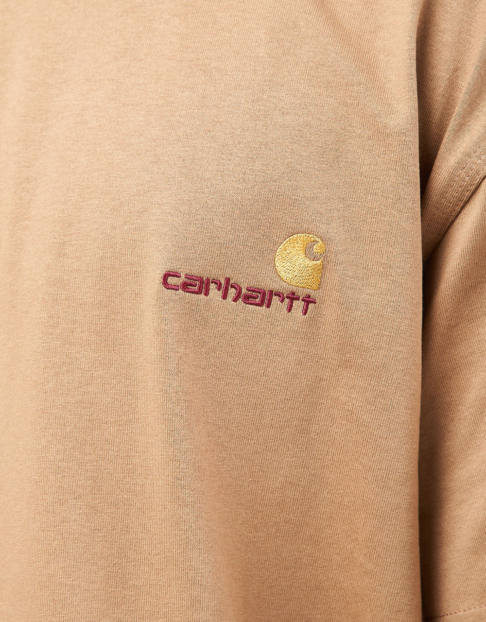 T-shirt Carhartt WIP American Script - Cacahuète