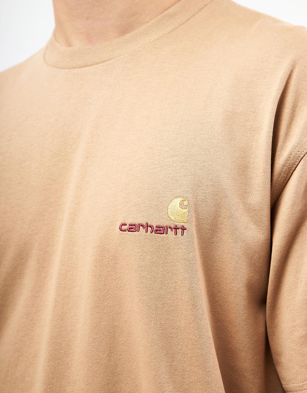 Carhartt WIP American Script T-Shirt - Peanut