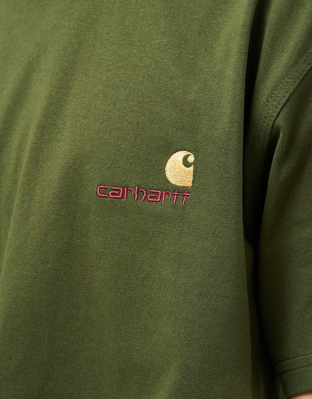 Carhartt WIP S/S American Script T-Shirt - Tarragon