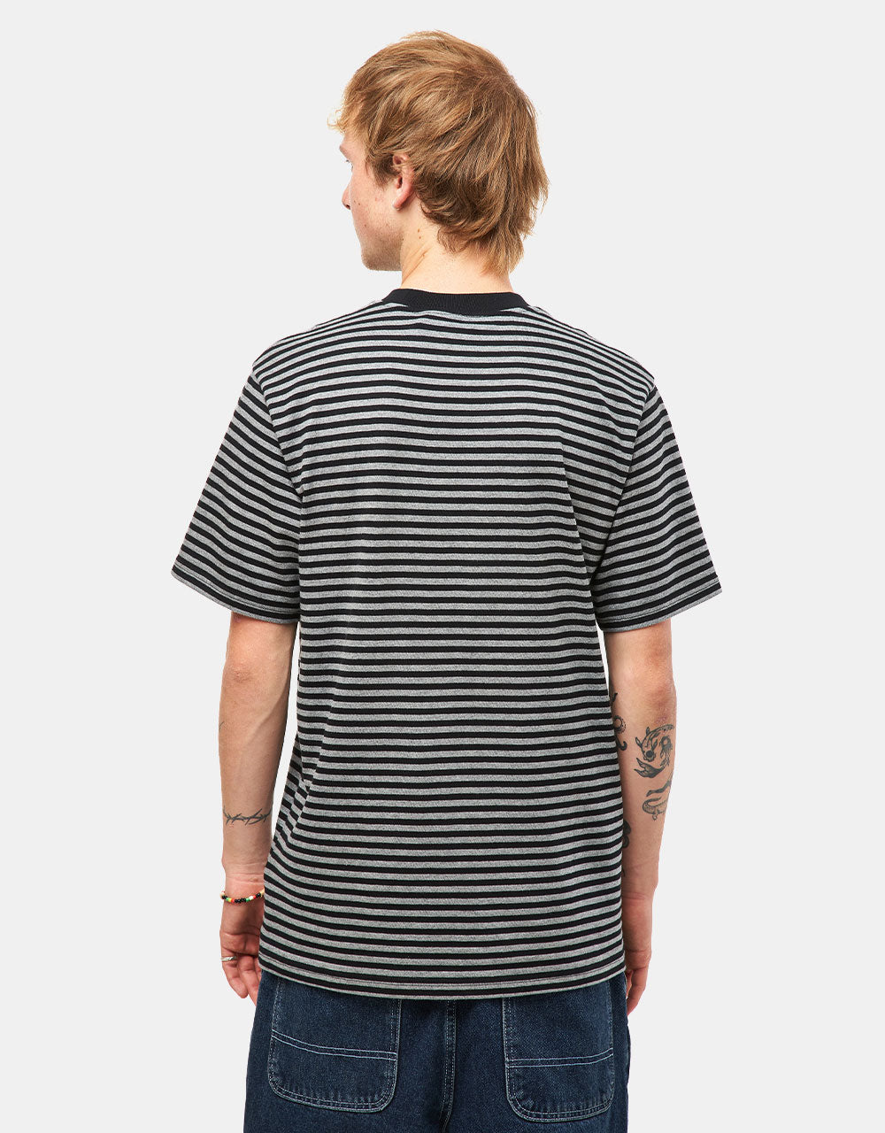 Camiseta Carhartt WIP Verner Pocket - Verner Stripe/Negro/Gris oscuro jaspeado