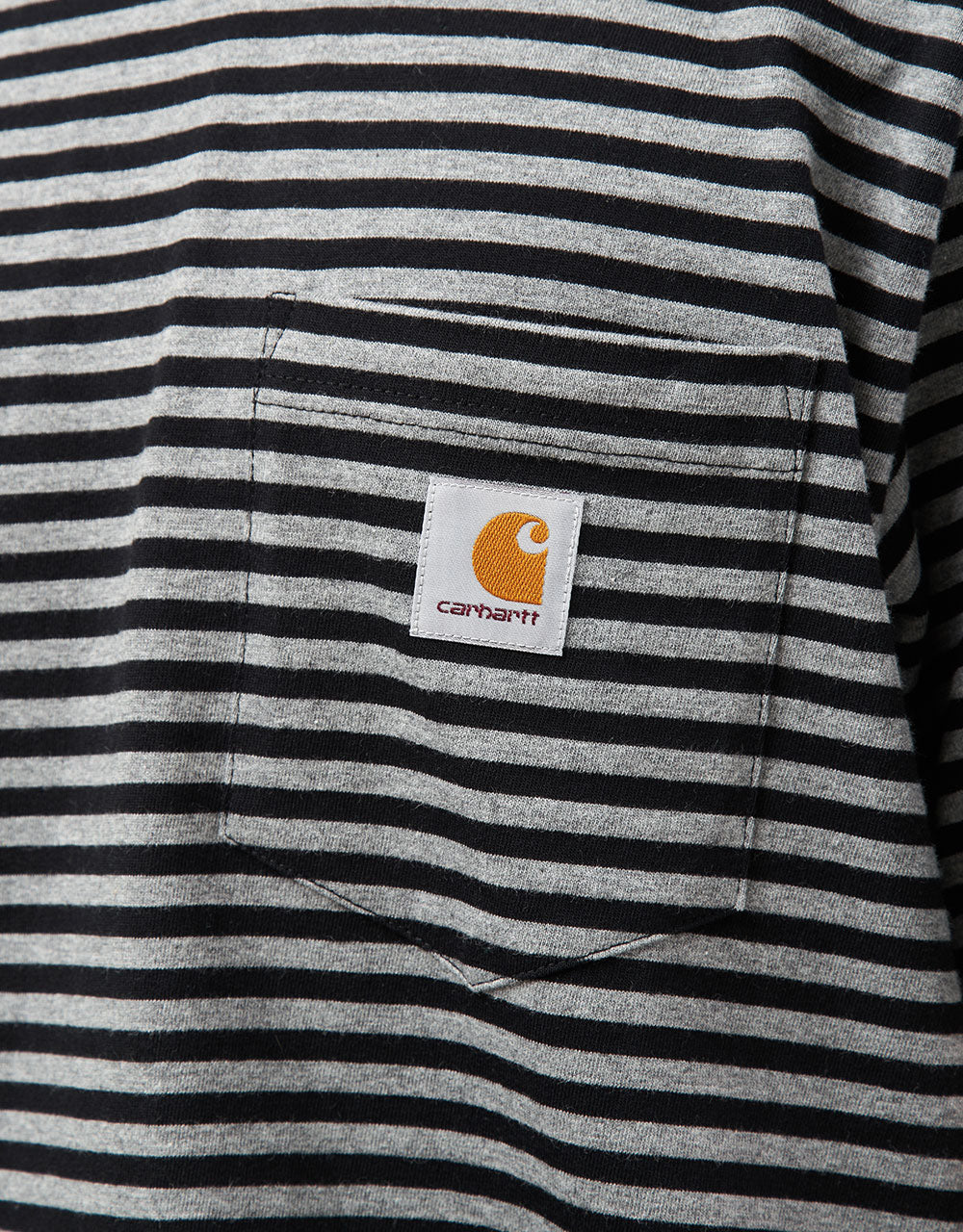 Camiseta Carhartt WIP Verner Pocket - Verner Stripe/Negro/Gris oscuro jaspeado