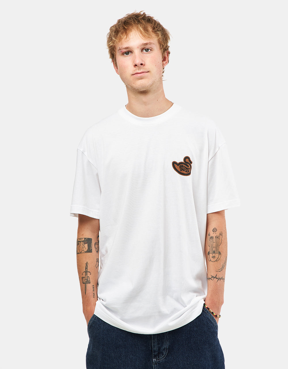 Carhartt WIP Brown Ducks T-Shirt - White