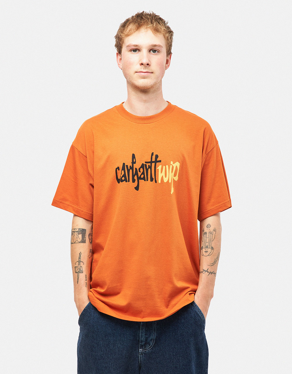 Camiseta Carhartt WIP Brush WIP - Cúrcuma