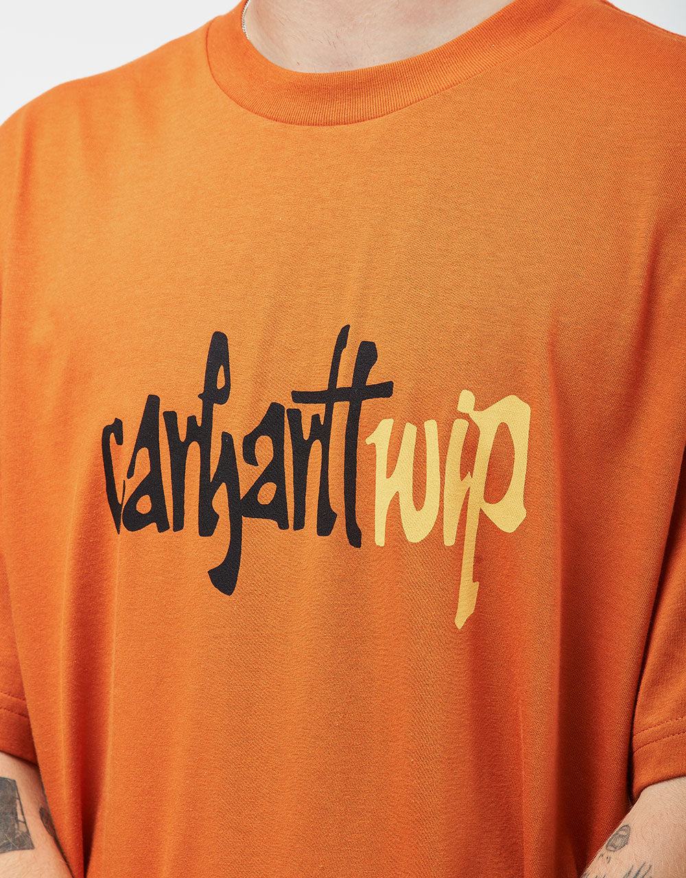 T-shirt Carhartt WIP Brush WIP - Curcuma