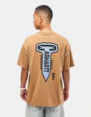 Carhartt WIP Cross Screw T-Shirt - Peanut