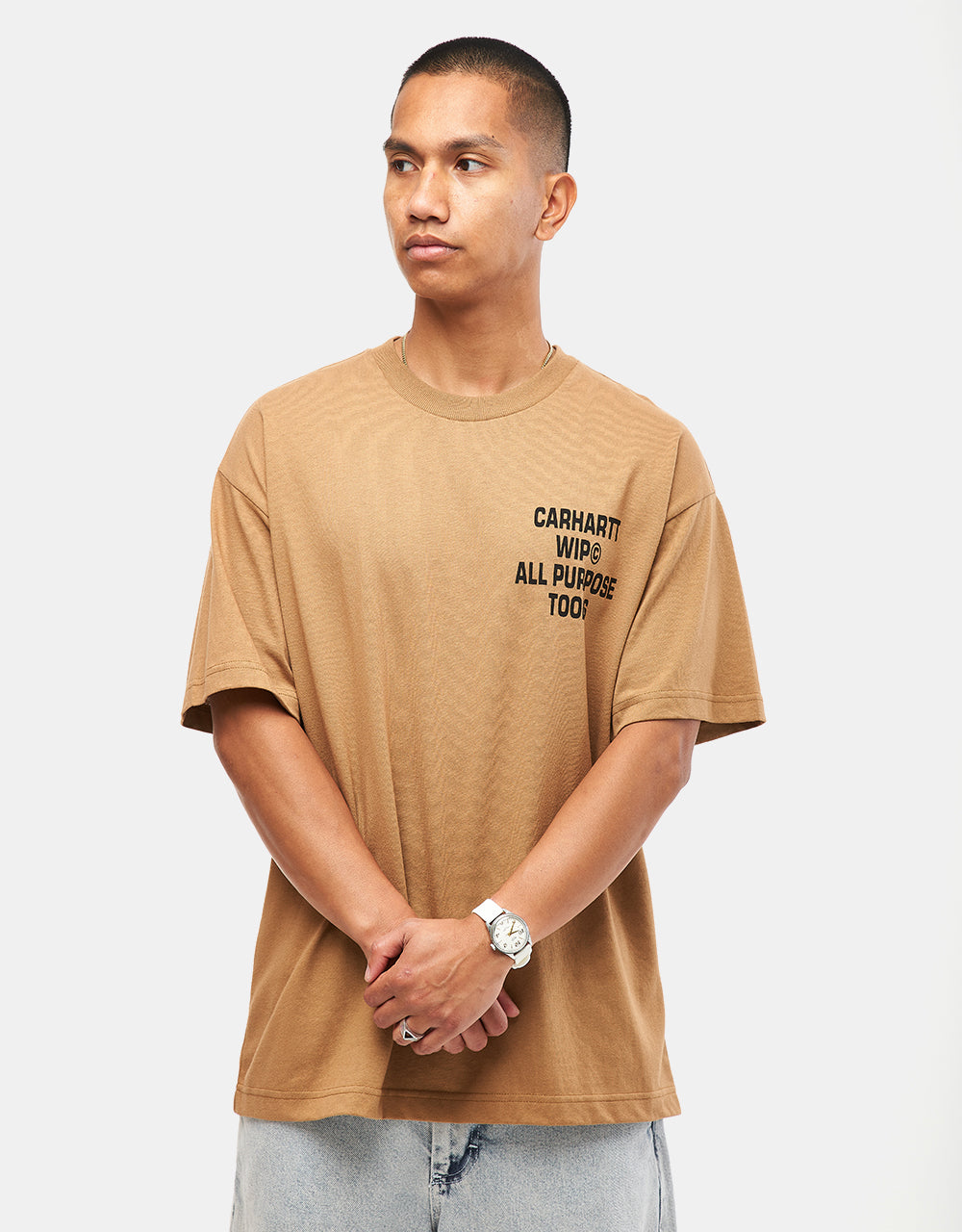 Camiseta Carhartt WIP Cross Screw - Cacahuete