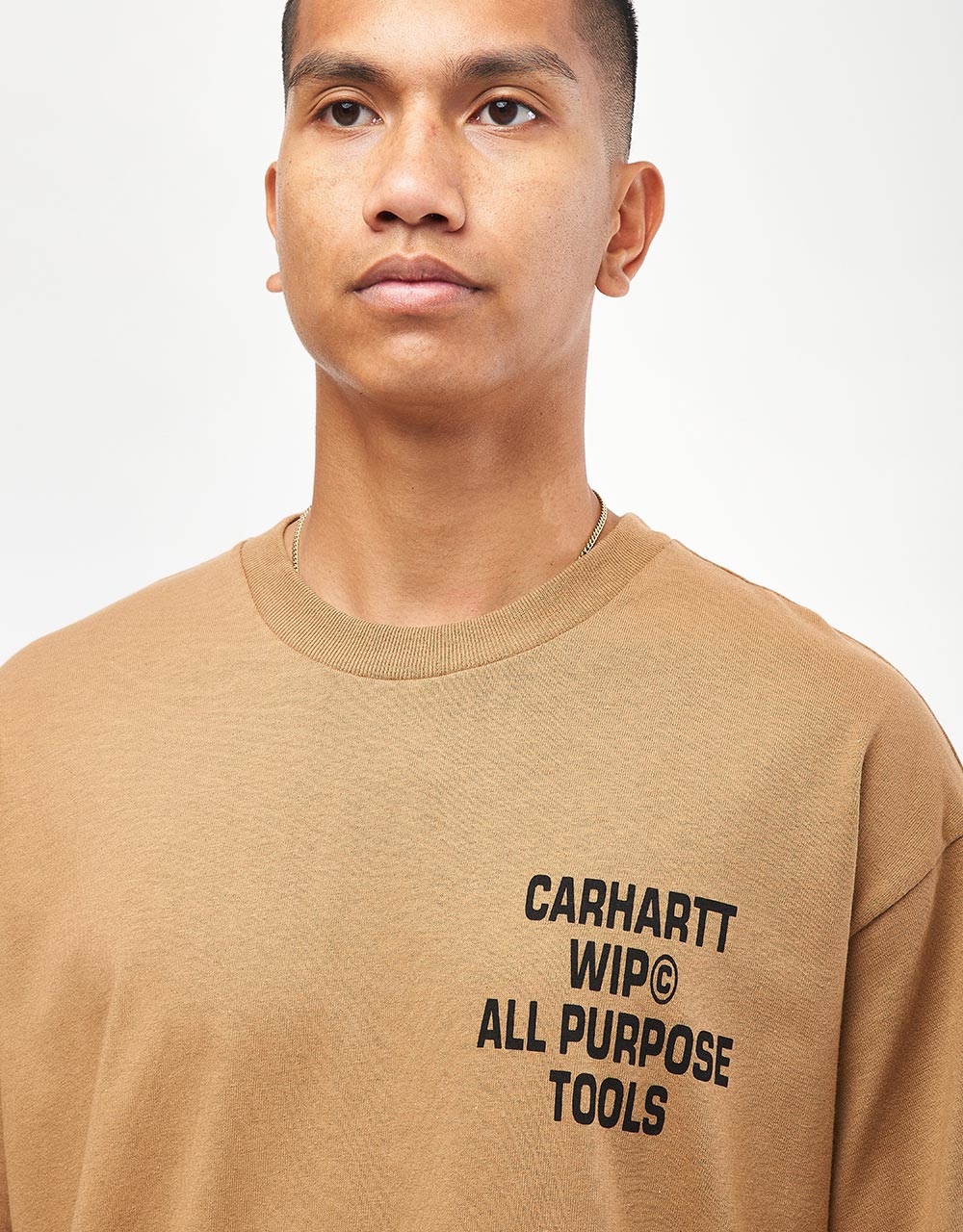 T-shirt Carhartt WIP Cross Screw - Cacahuète