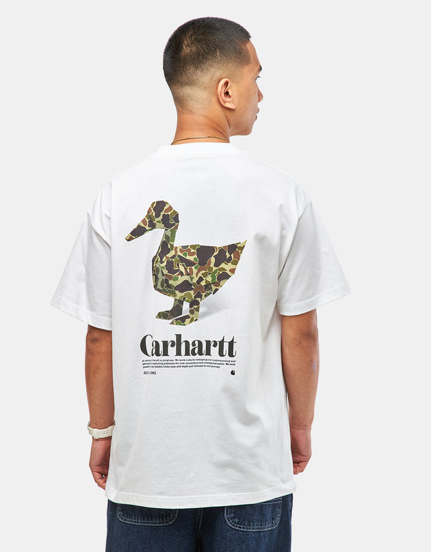 T-shirt Carhartt WIP Fold Duck - bianca