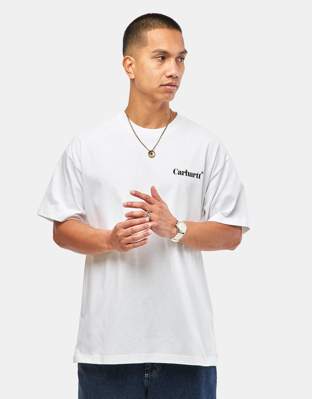 Camiseta Carhartt WIP Fold Duck - Blanco