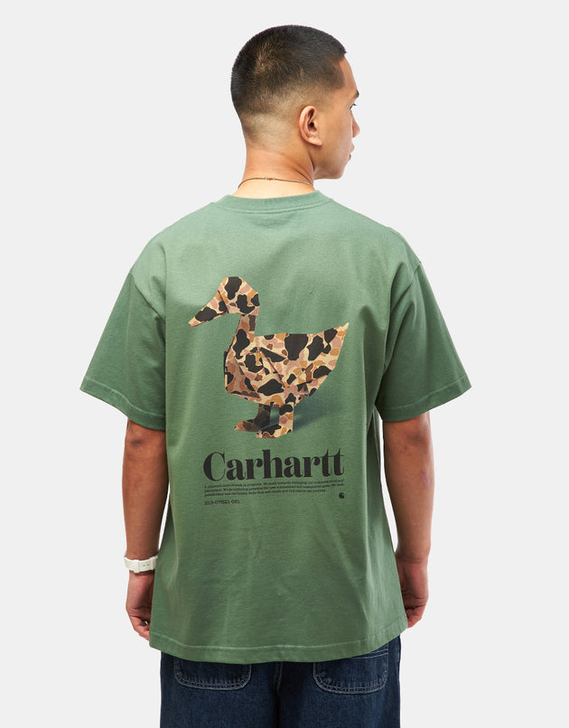 T-shirt Carhartt WIP Fold Duck - verde anatra