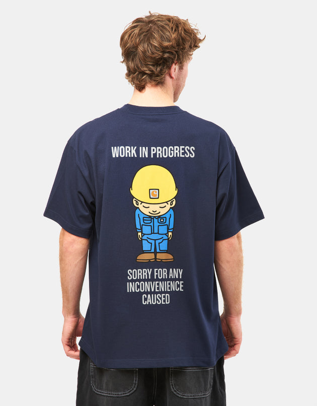 Camiseta Carhartt WIP Sumimasen - Azul Fuerza Aérea