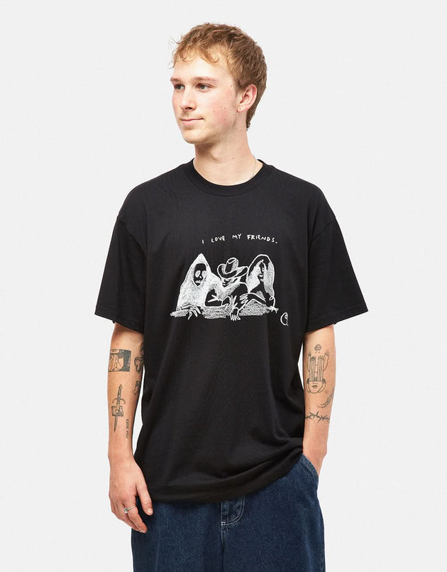 Carhartt WIP Pepe Friends T-Shirt - Black/White