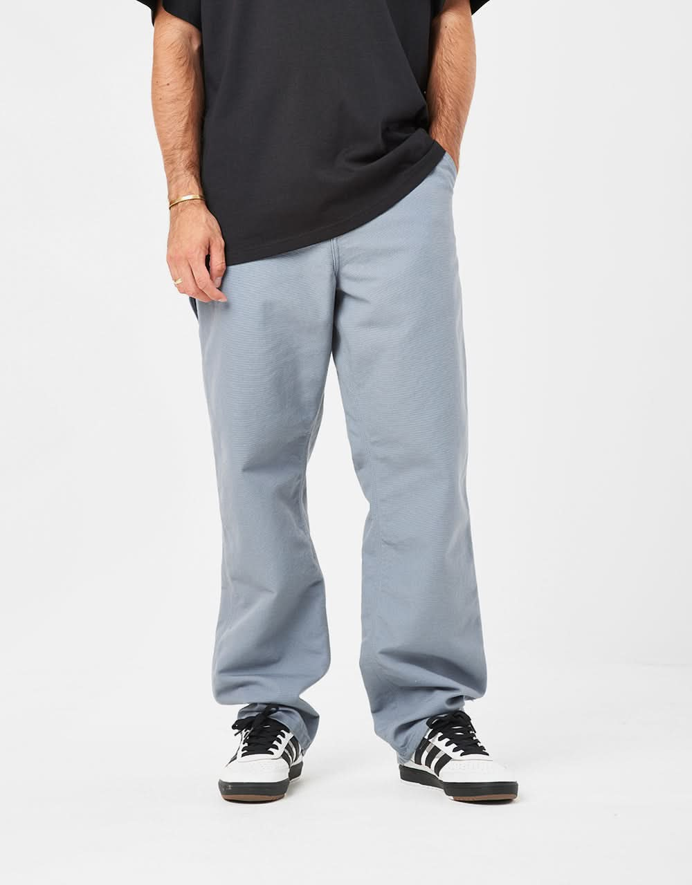 Carhartt WIP Single Knee Pant - Dove Grey (Rinsed)