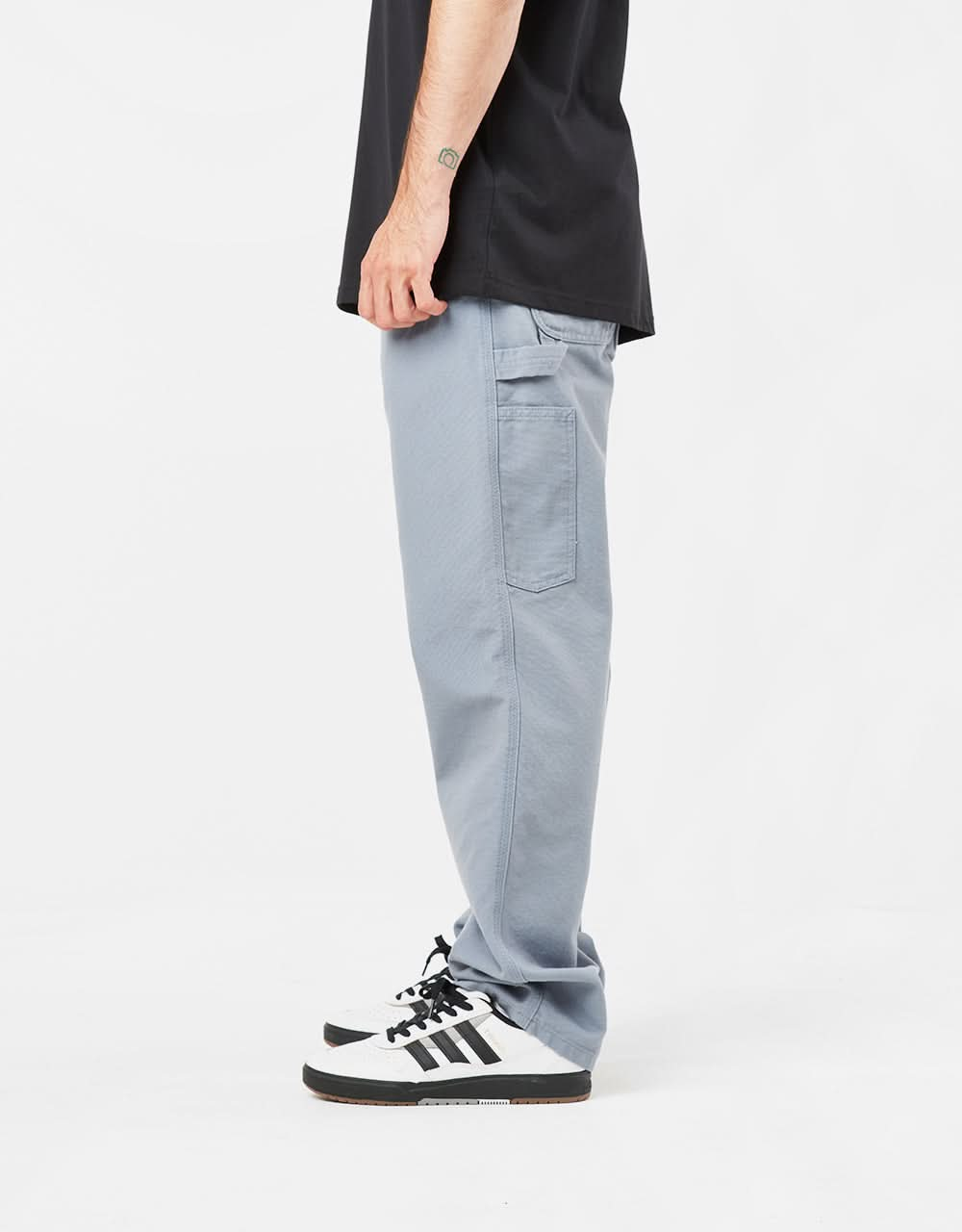 Pantalon Carhartt WIP Single Knee - Dove Grey (rincé)