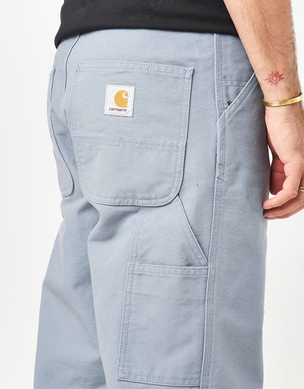 Pantalon Carhartt WIP Single Knee - Dove Grey (rincé)