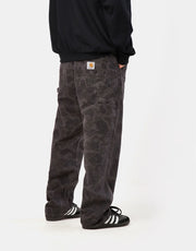 Carhartt WIP Duck Single Knee Pant - Camo Duck/Vert/Graphite (teint en vêtement)