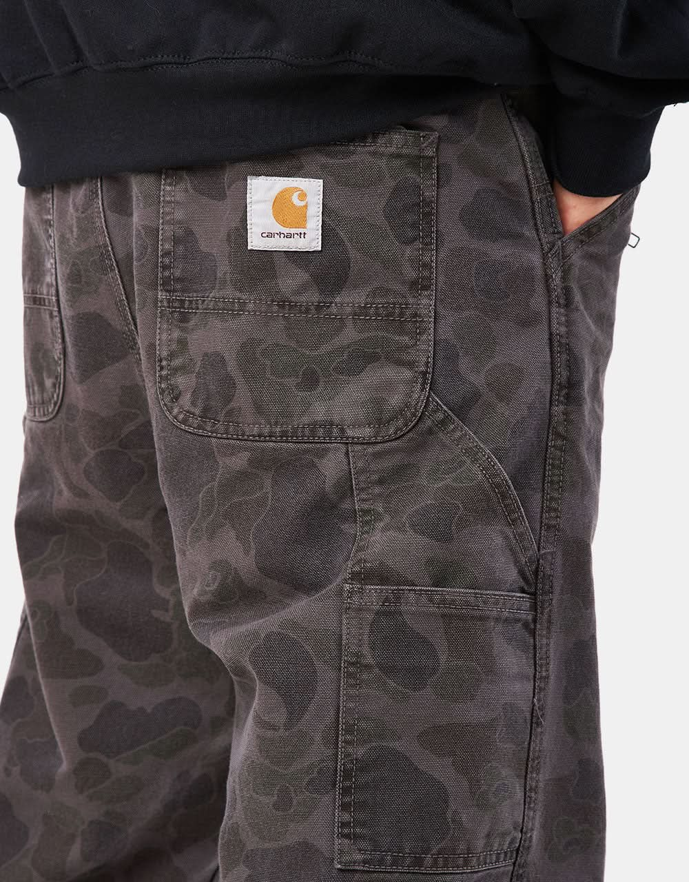 Carhartt WIP Duck Single Knee Pant - Camo Duck/Green/Graphite (Garment Dyed)