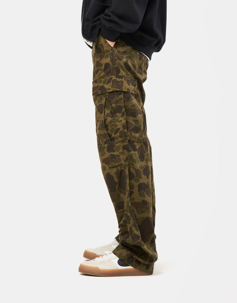 Carhartt WIP Duck Cargo Pant - Camo Duck/Green/Graphite (Garment Dyed)