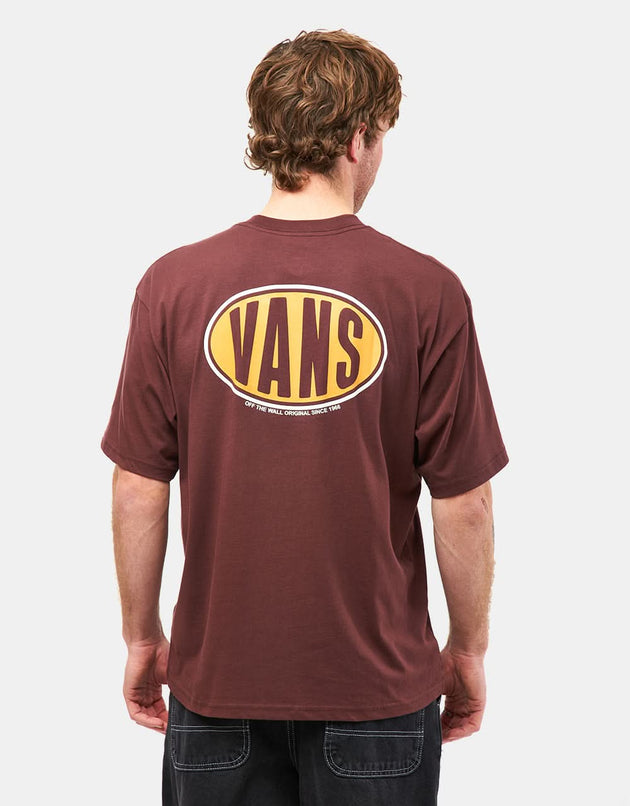 Camiseta Vans Spray On - Chocolate amargo