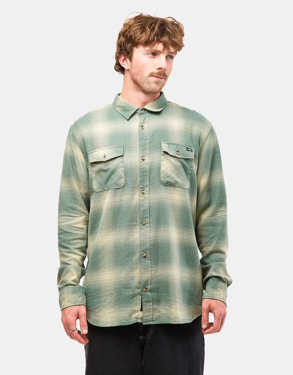 Vans Monterey III Flannel Shirt - Dark Forest/Elm