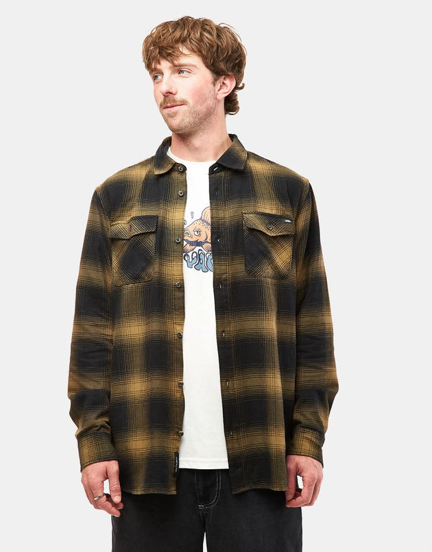 Vans Monterey III Flannel Shirt - Black/Gothic Olive