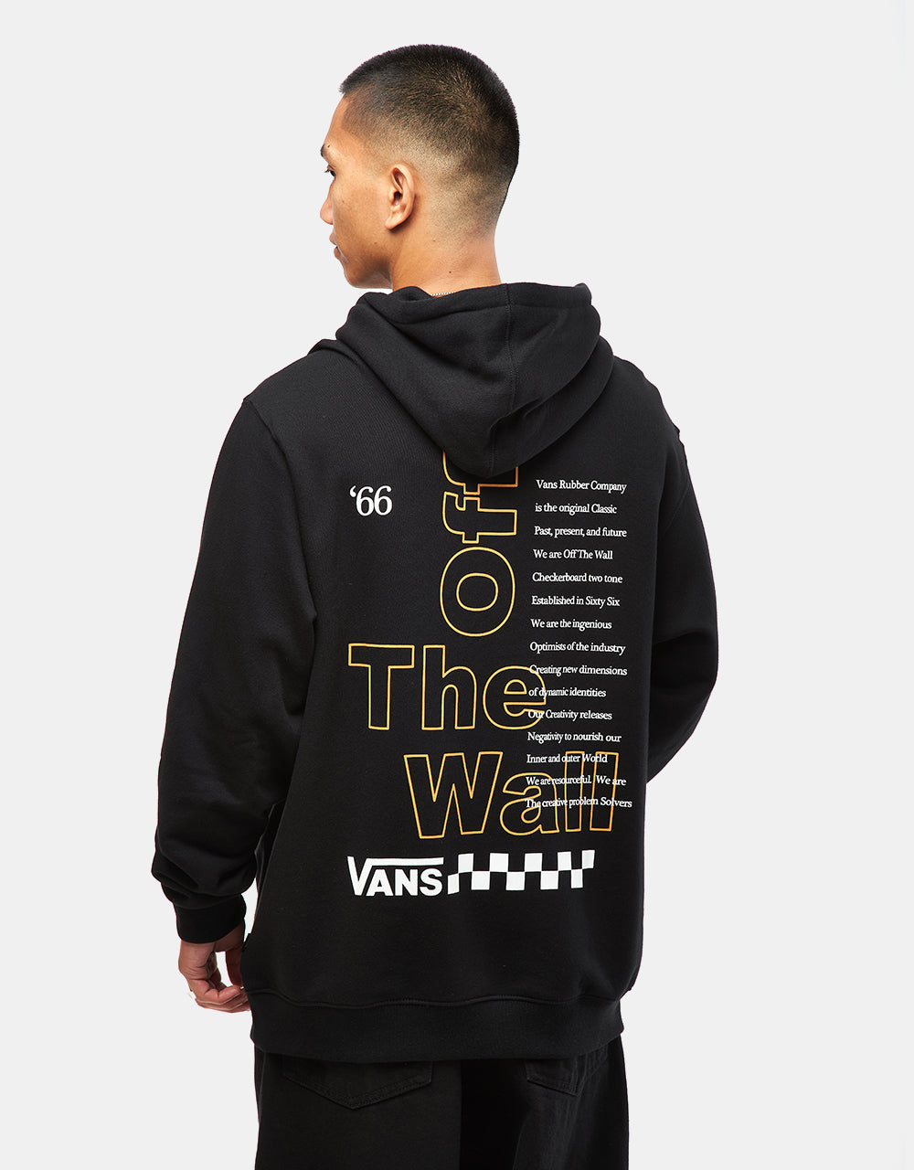 Vans Posted Loose Pullover Hoodie - Black