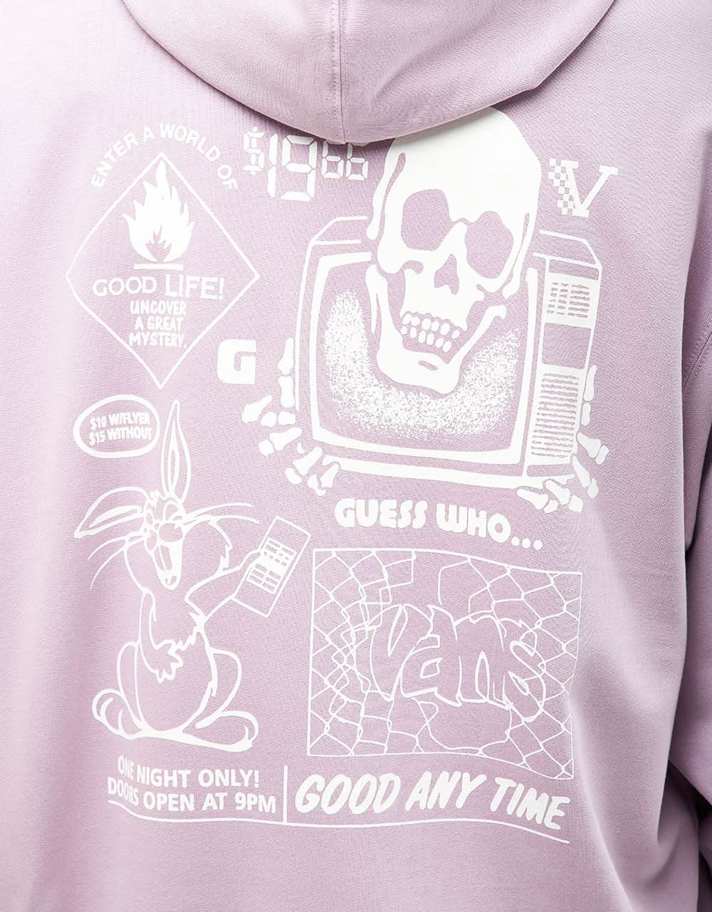 Vans Crazy Eddy 66 Loose Pullover Hoodie - Lavender Mist