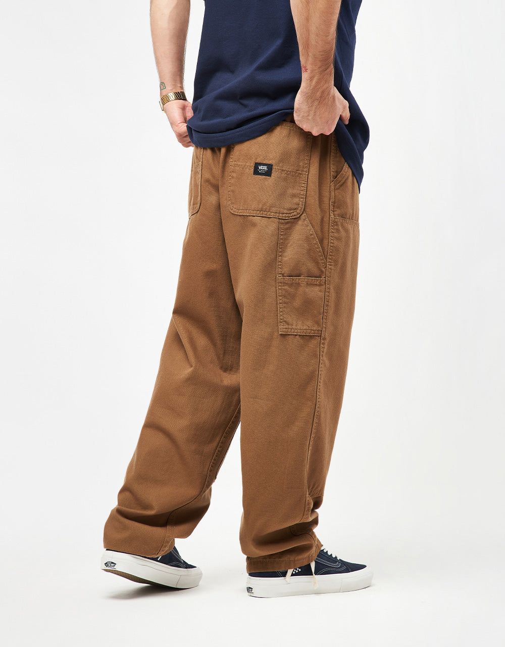 Vans Range Carpenter Canvas Baggy Tapered Pant - Sepia