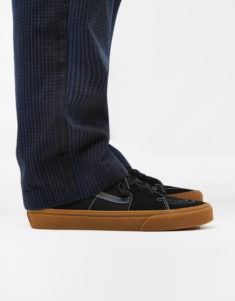 Vans Authentic Chino Loose Tapered Plaid Pant - Dress Blues/Black