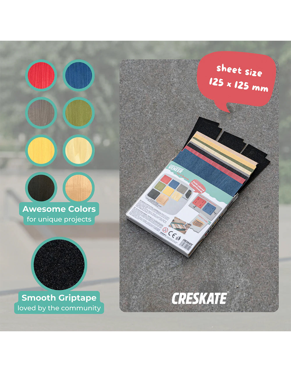 Creskate Coloured Veneer - Multi