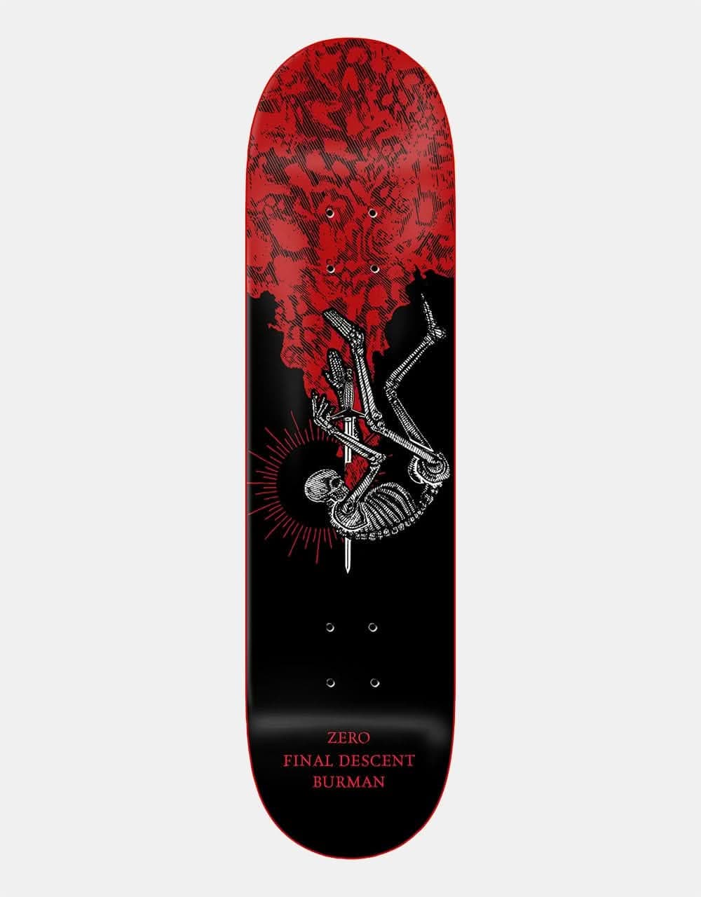 Zero Burman Final Descent Skateboard Deck - 8.25"