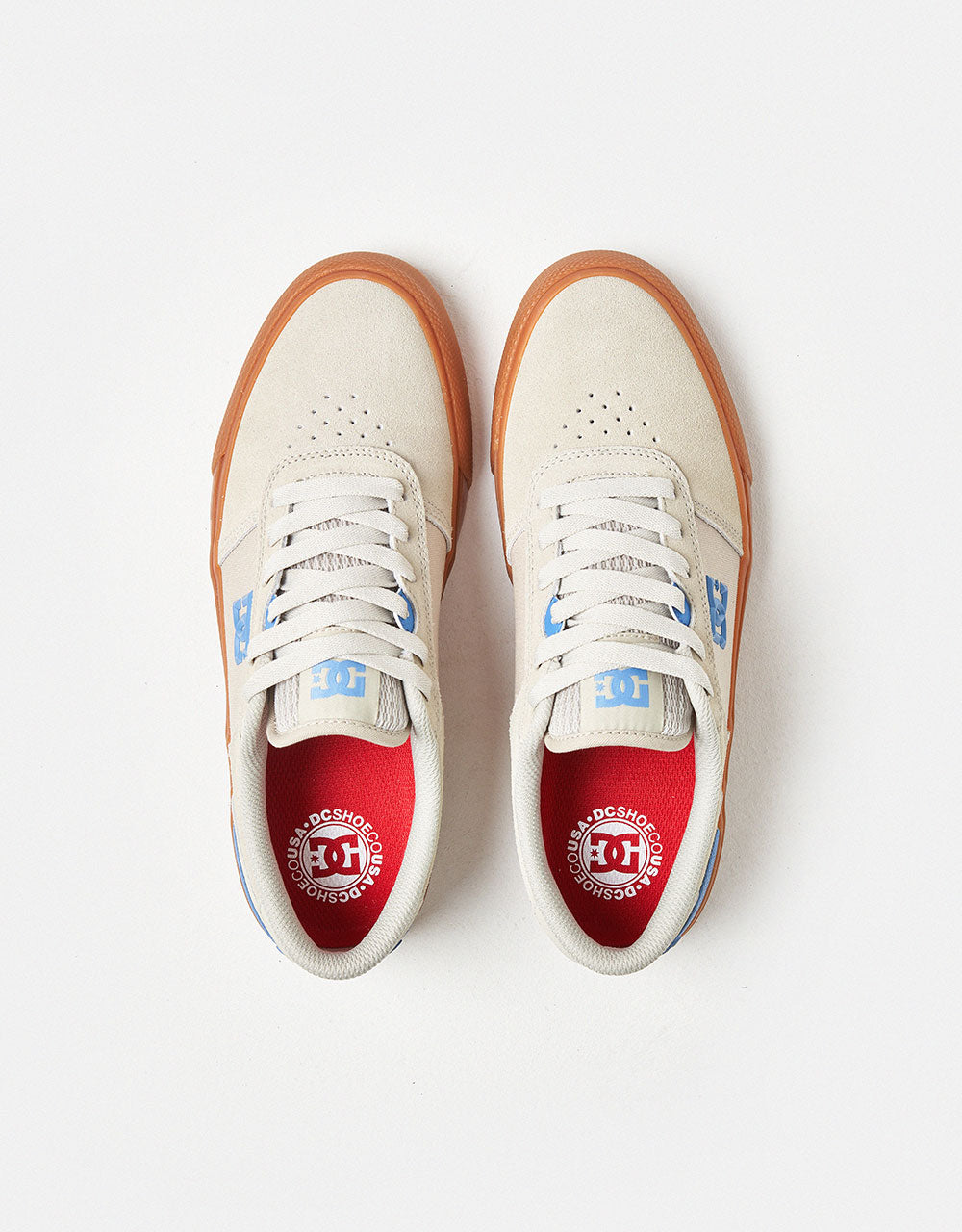 DC Teknic S Skate Shoes - White/Gum