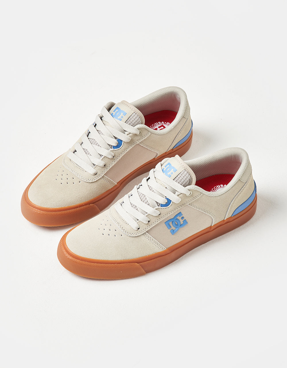 DC Teknic S Skate Shoes - White/Gum