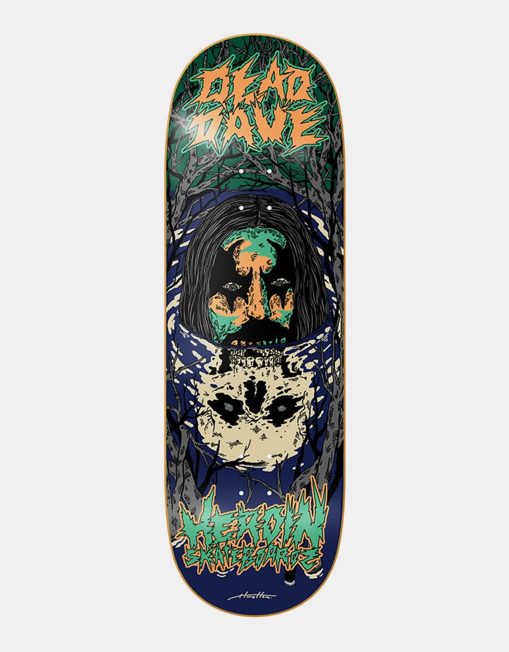 Heroin Dead Dave Reflections Skateboard Deck - 10”