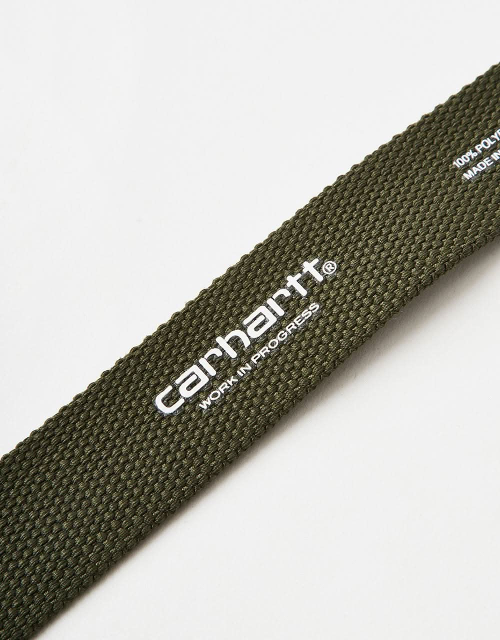 Carhartt WIP Clip Cinturón Cromado - Office Verde