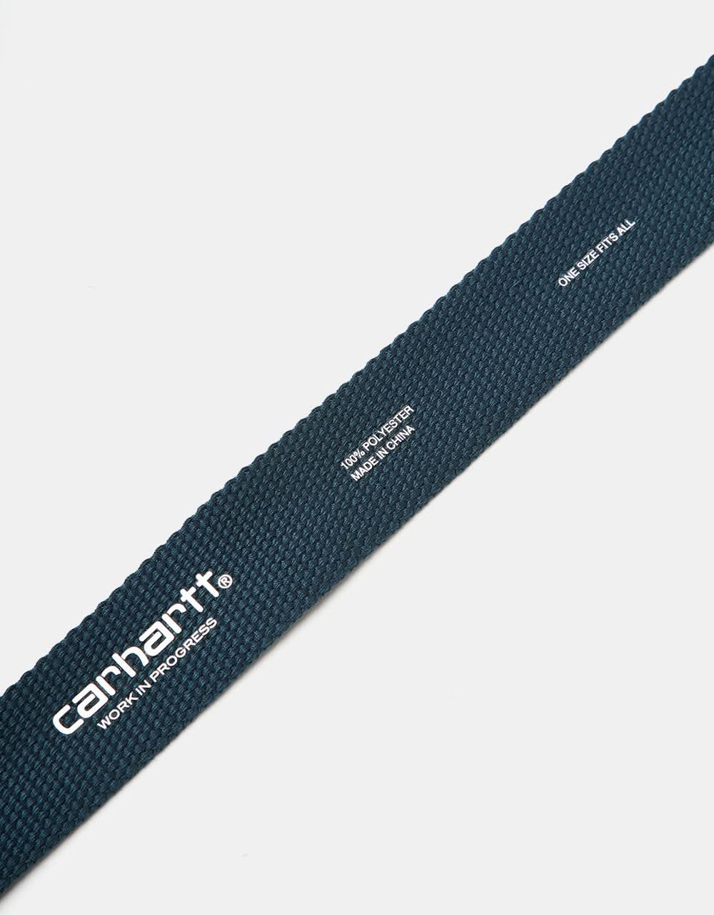 Carhartt WIP Script Belt Tonal - Bleu Canard